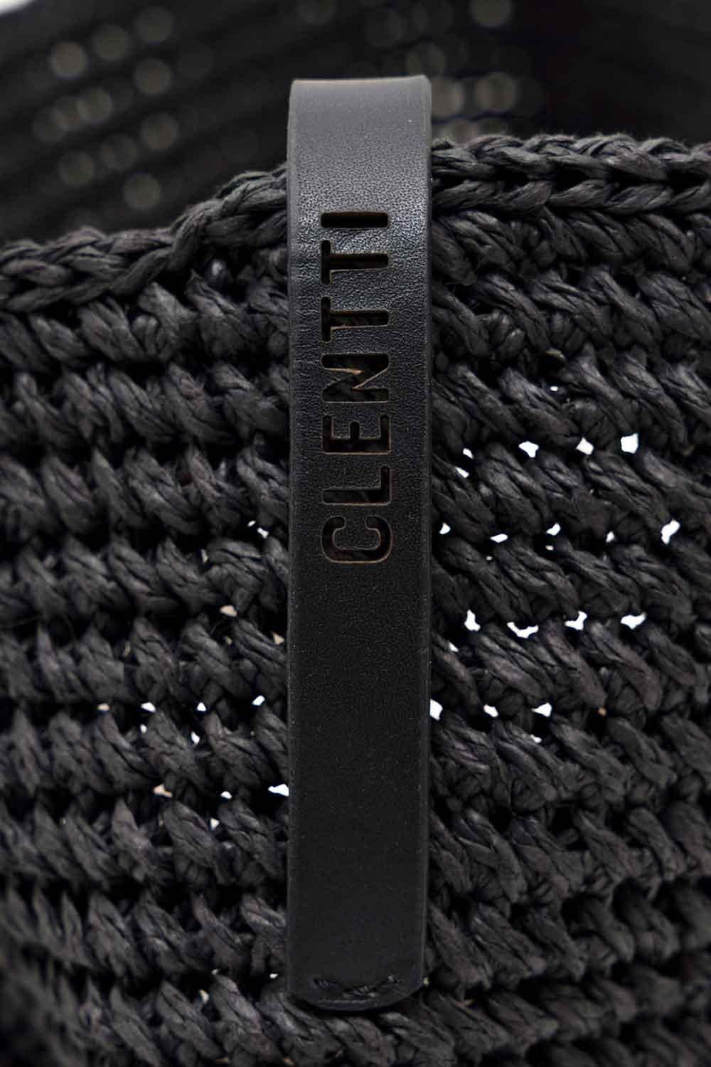 Clentti-Malt Bag Black / Hasır Siyah Çanta-Omuz Çantası-4-Milagron.com