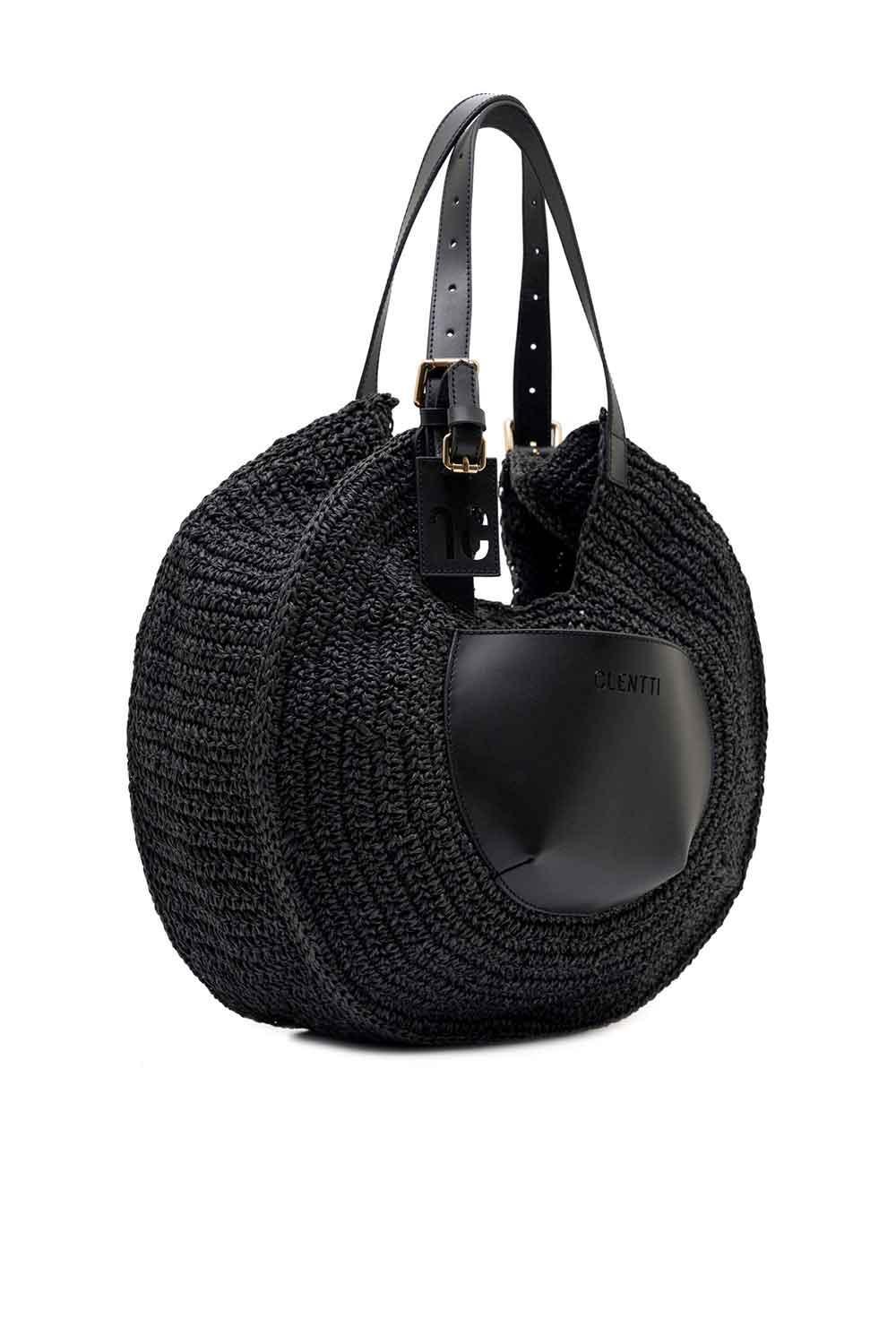Clentti-Turn Bag Black-Omuz Çantası-2-Milagron.com