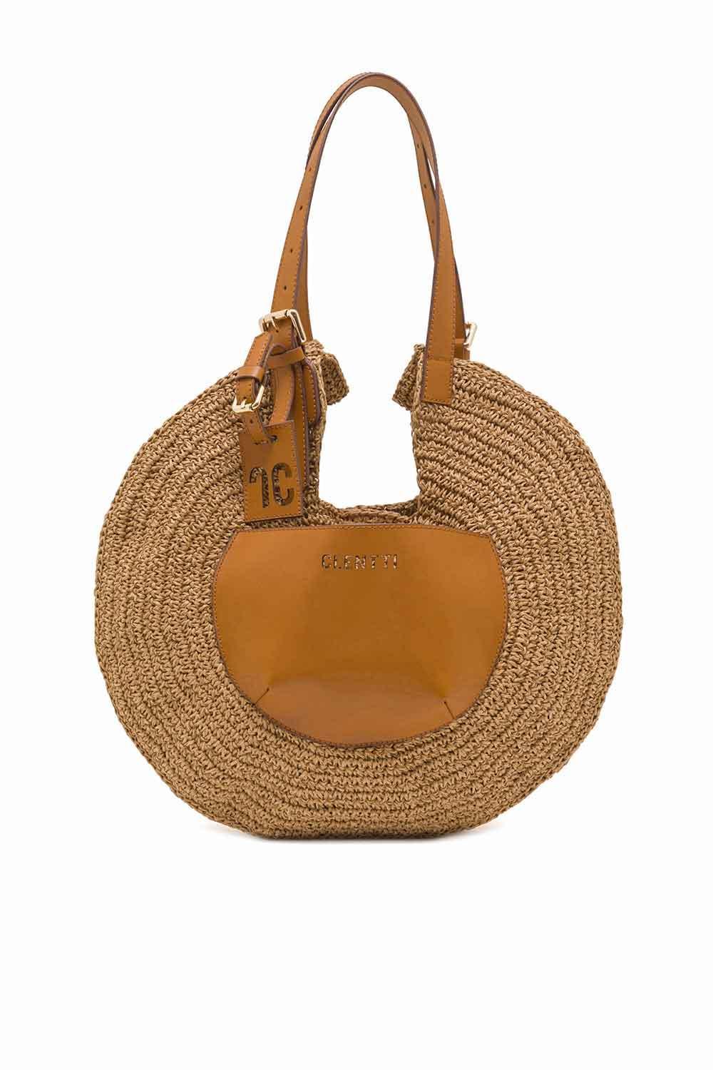 Clentti-Turn Bag Tan / Hasır Taba Çanta-Omuz Çantası-1-Milagron.com