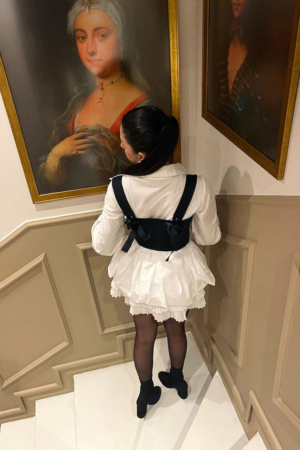 Cnswoman Smyrna-Tokyo Gömlek Elbise & Korse Set-Elbise-3-Milagron.com