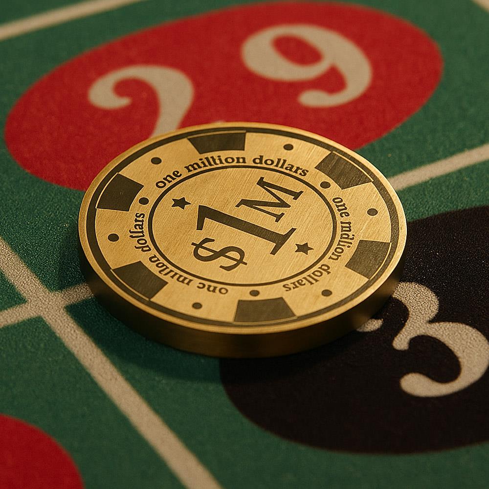 Brazen Dekoratif One Million Chip Rulet Çipi
