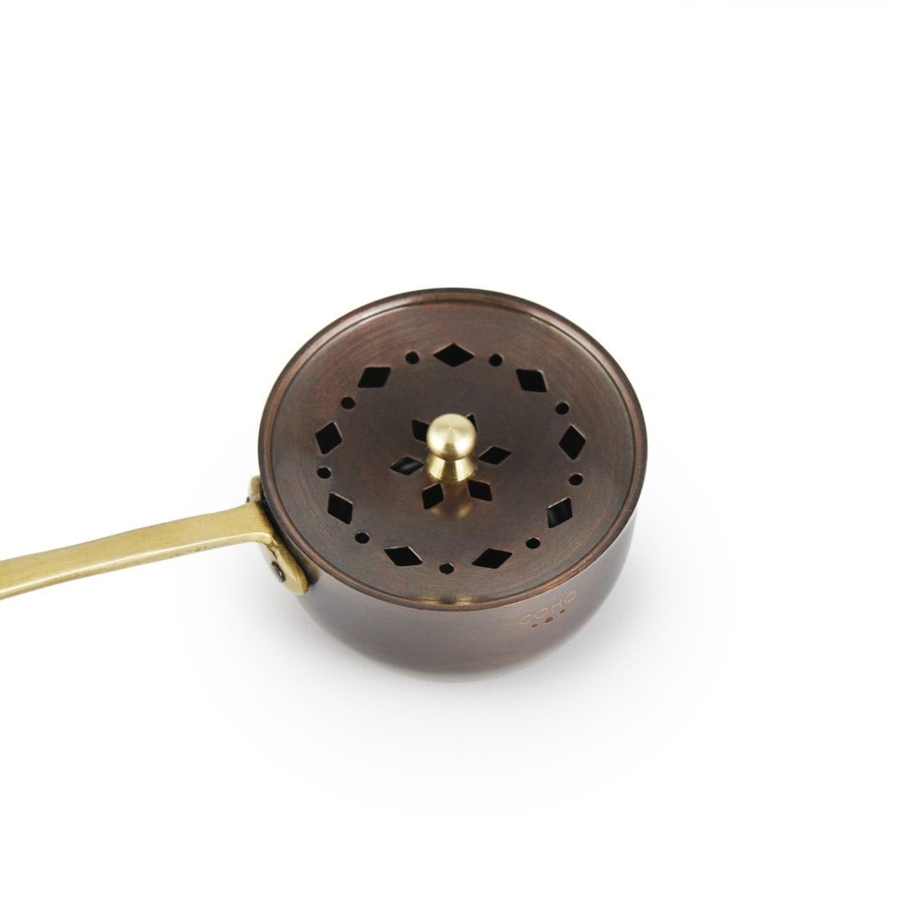 Coho Objet-Coho Antique Bakır Tütsü Gezdirme çanağı-Tütsülük-5-Milagron.com