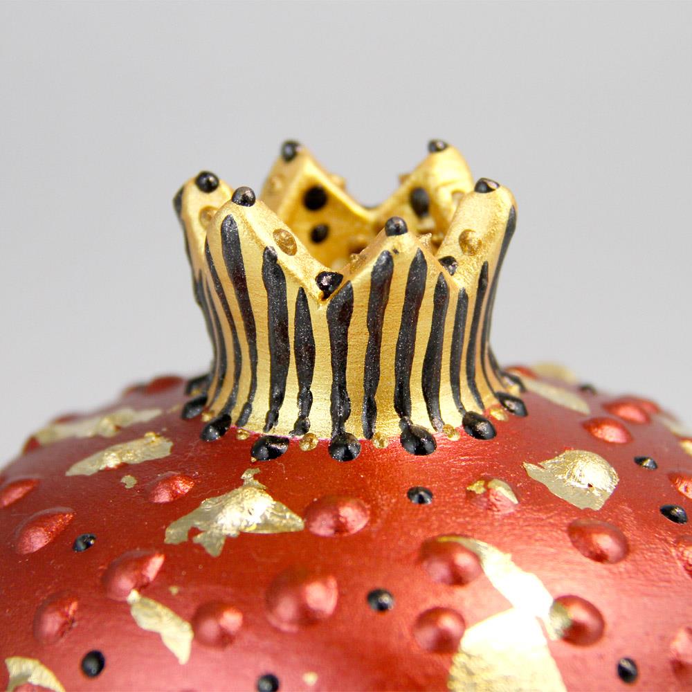 Coho Objet-Coho Art Aşk Narı El Yapımı Sanatsal Dekoratif Obje Brilliant Wine Red-Dekoratif Kase-3-Milagron.com