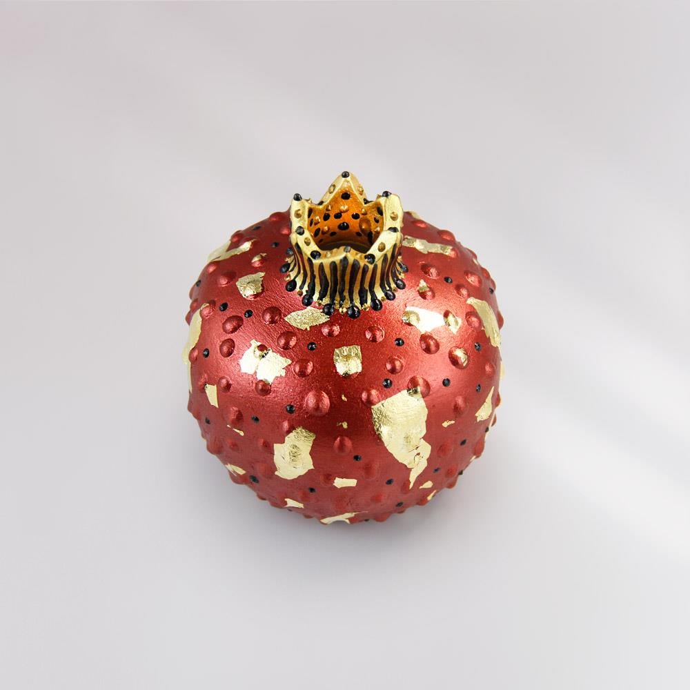 Coho Objet-Coho Art Aşk Narı El Yapımı Sanatsal Dekoratif Obje Brilliant Wine Red-Dekoratif Kase-4-Milagron.com