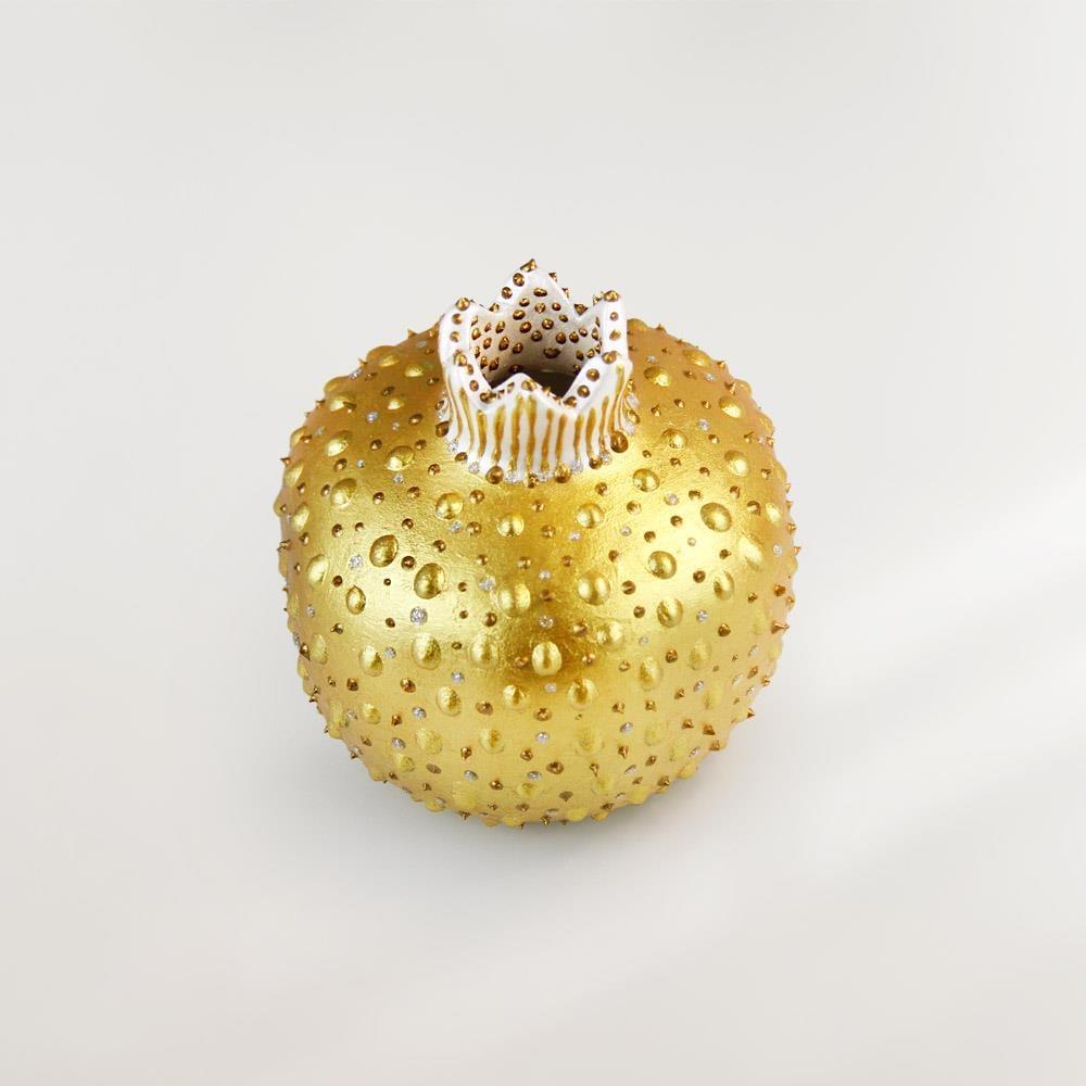 Coho Objet-Coho Art Bereket Narı El Yapımı Sanatsal Dekoratif Obje Brilliant Gold-Dekoratif Kase-4-Milagron.com