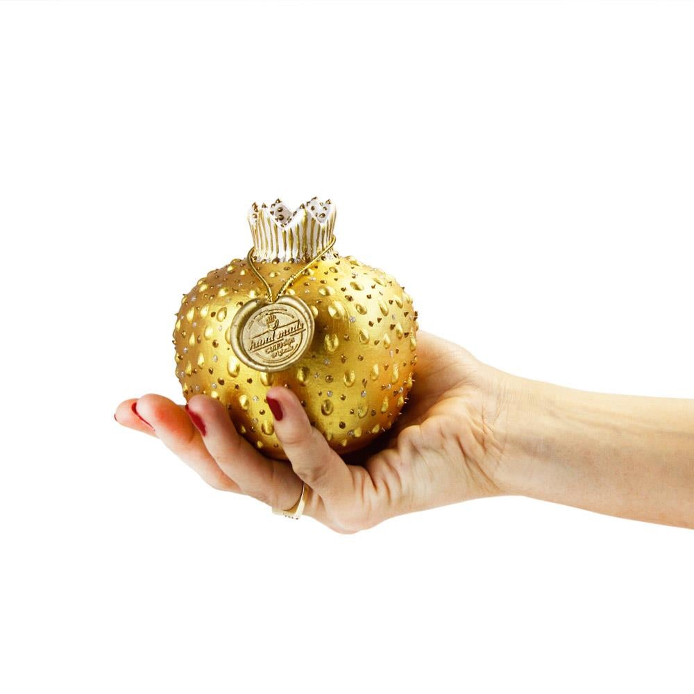 Coho Objet-Coho Art Bereket Narı El Yapımı Sanatsal Dekoratif Obje Brilliant Gold-Dekoratif Kase-6-Milagron.com