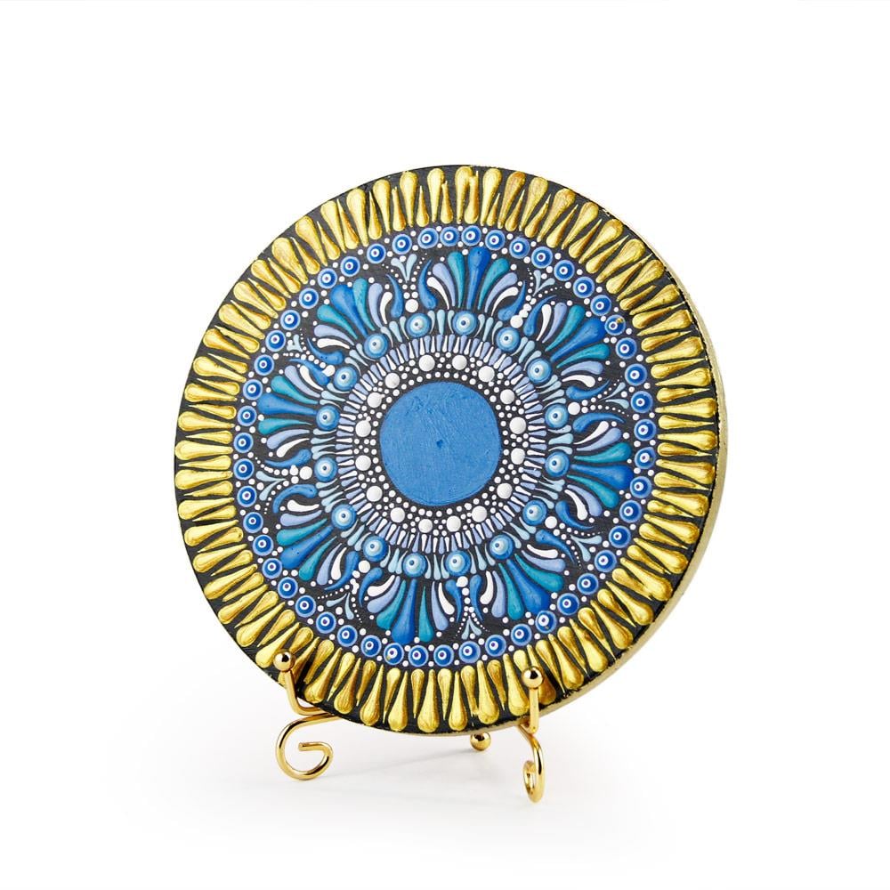 Coho Objet-Coho Art El Yapımı Dekoratif Nazar Mandala Sembolü-Duvar Dekorları-1-Milagron.com