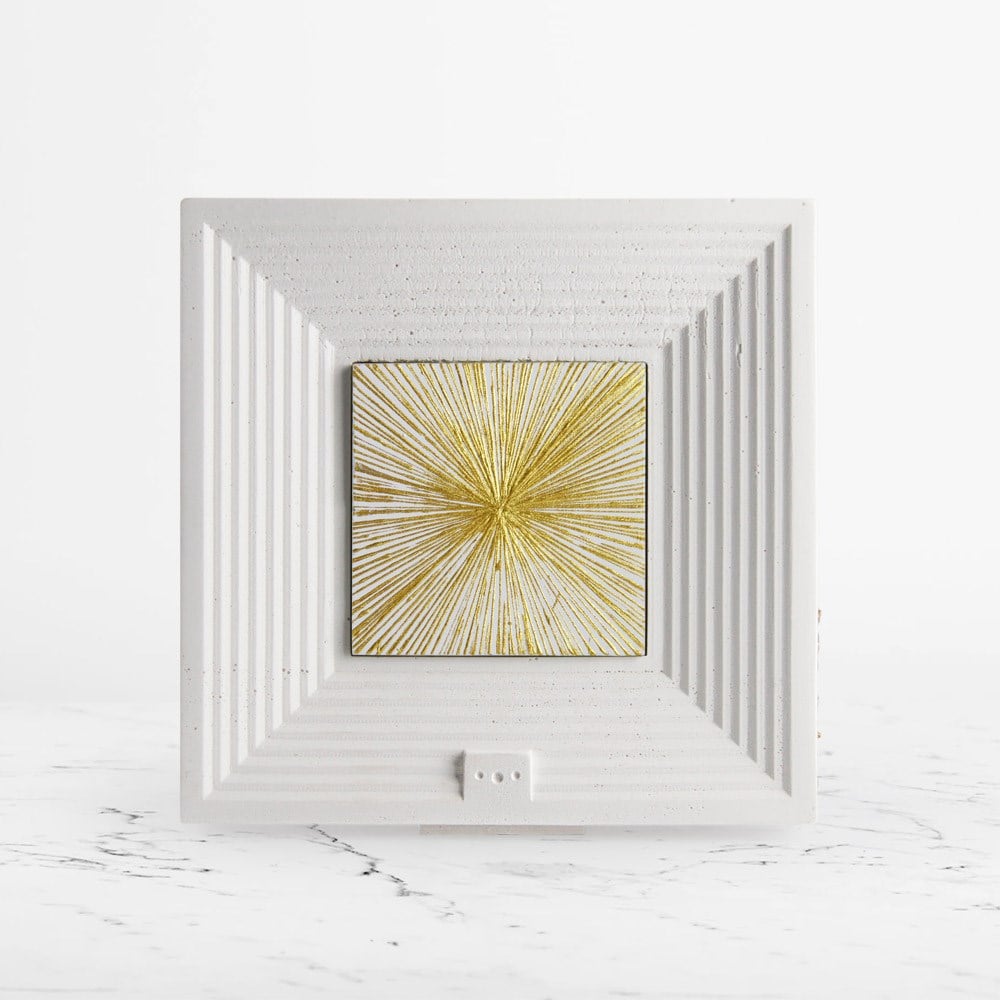 Coho Objet-Coho Art "Hüzme" Sanatsal Tablo Yaldız & Beyaz Akrilik Uygulama-Tablo-7-Milagron.com