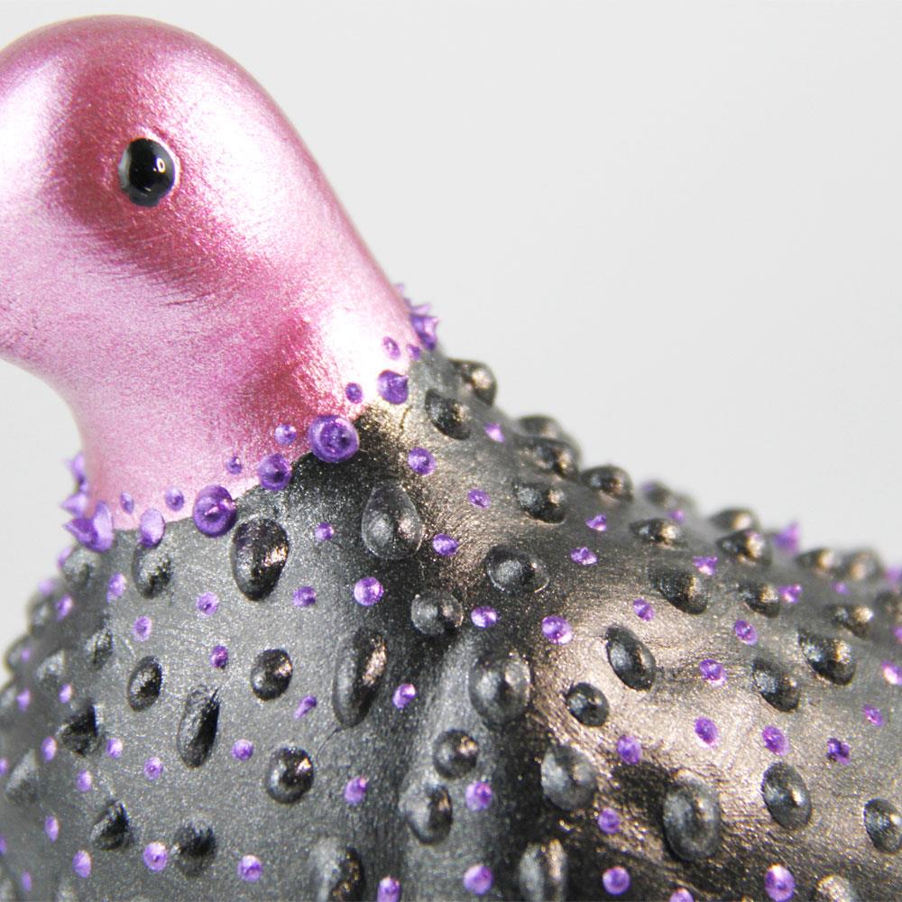 Coho Objet-Coho Art Yalnız Kumru El Yapımı Sanatsal Dekoratif Obje Brilliant Darkness-Biblo-3-Milagron.com