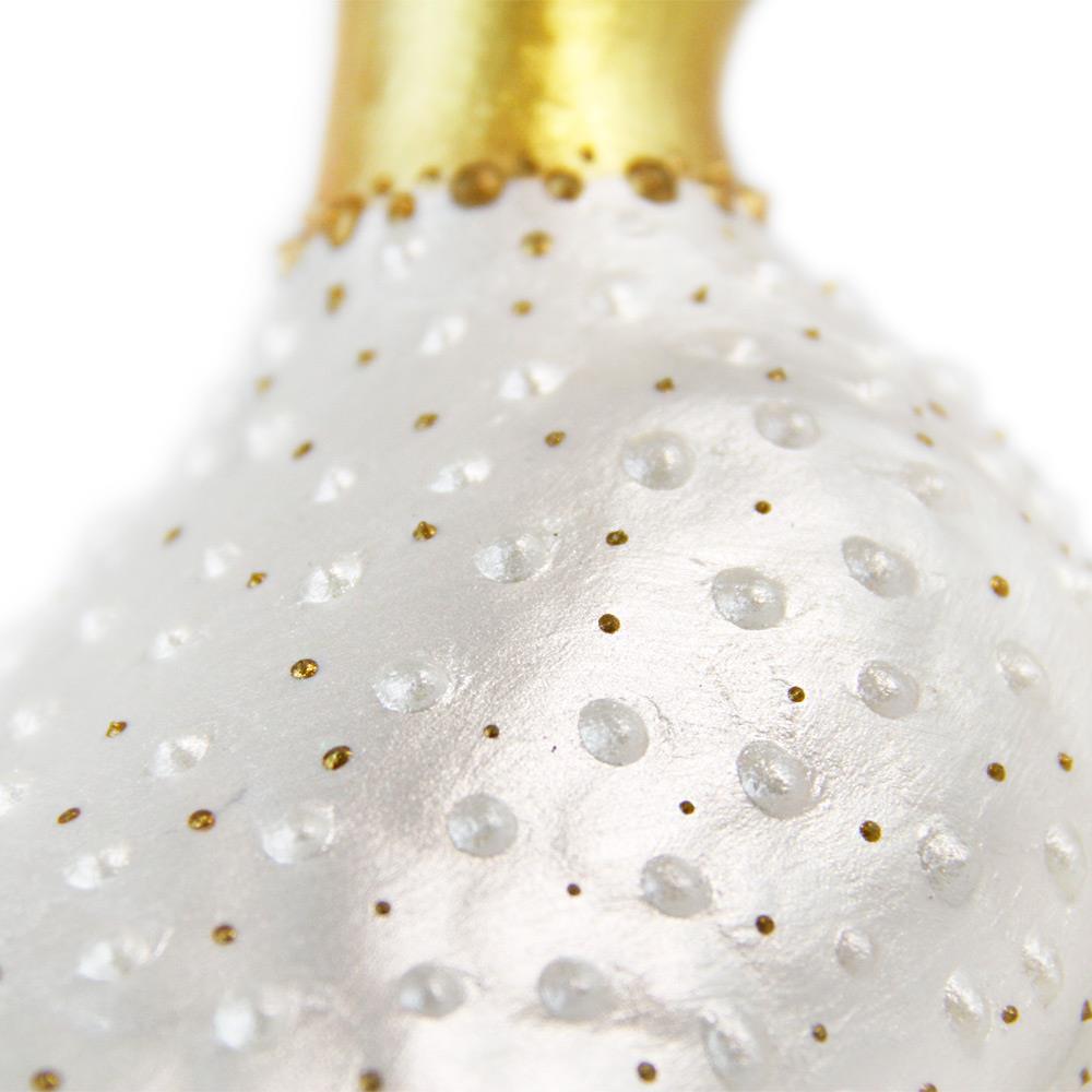 Coho Objet-Coho Art Yalnız Kumru El Yapımı Sanatsal Dekoratif Obje Pearl White-Biblo-3-Milagron.com