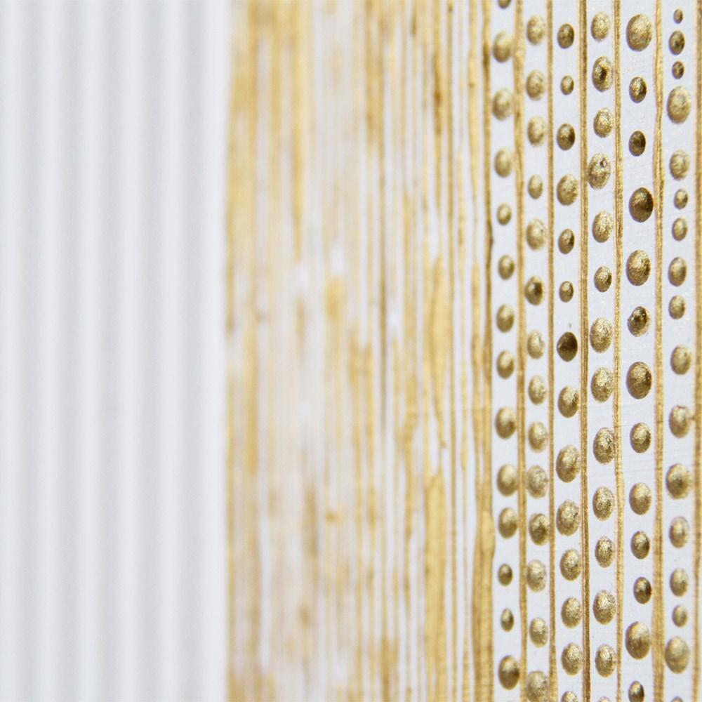 Coho Objet-Coho Art "Yol" Sanatsal Tablo Yaldız & Beyaz Akrilik Uygulama-Tablo-4-Milagron.com