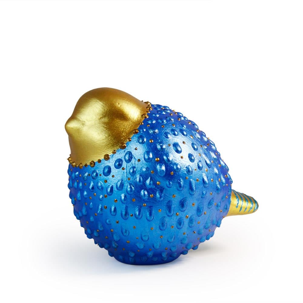 Coho Objet-Coho Art şişman Serçe El Yapımı Sanatsal Dekoratif Obje Brilliant Night Blue-Biblo-1-Milagron.com