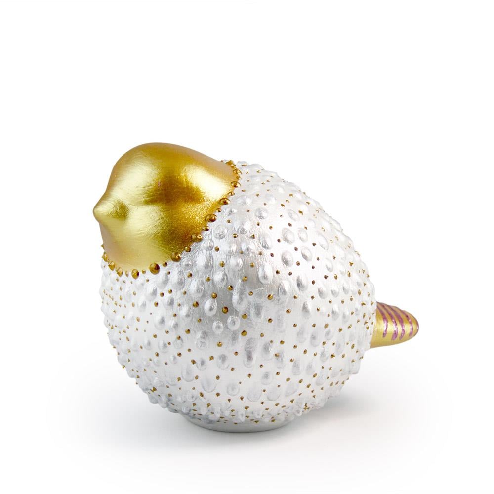 Coho Objet-Coho Art şişman Serçe El Yapımı Sanatsal Dekoratif Obje Pearl White-Biblo-1-Milagron.com