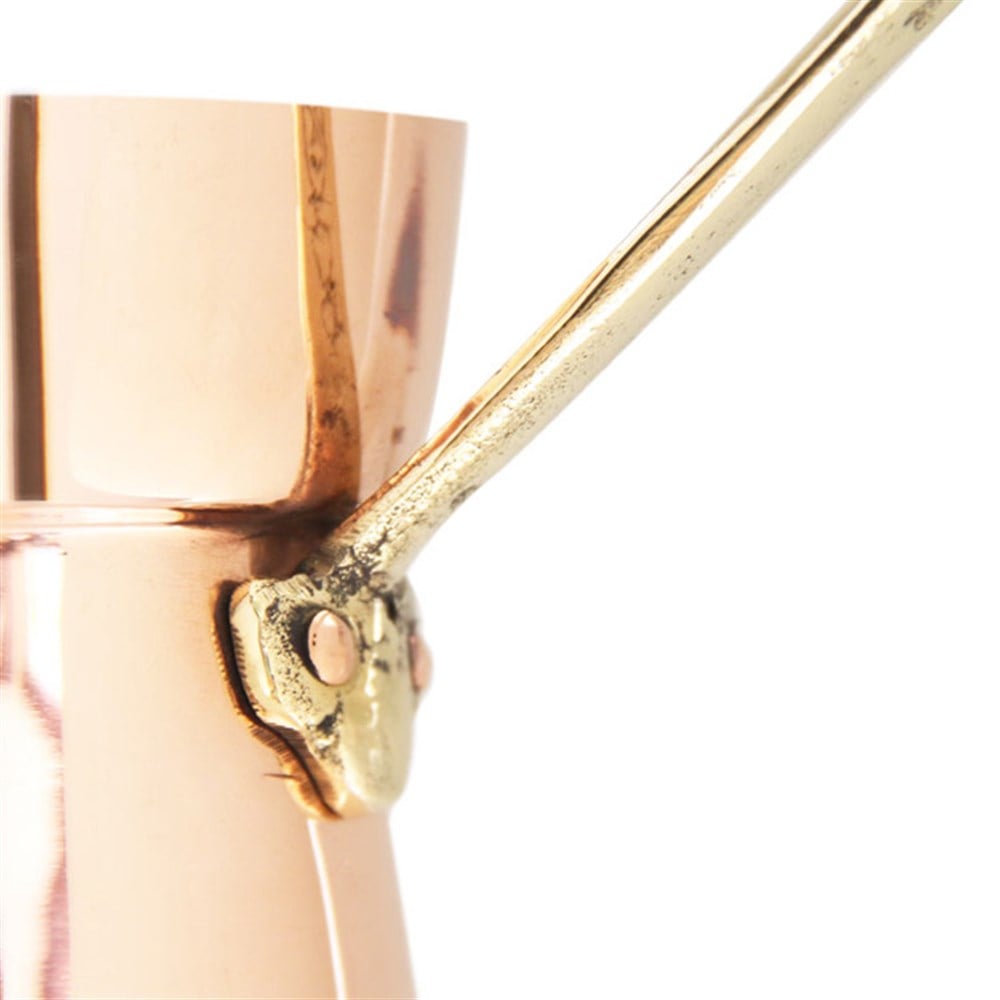 Coho Objet-Coho Artisan Bakır Kumda Türk Kahve Cezvesi L-Cezve-4-Milagron.com