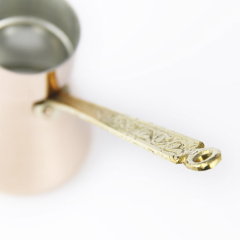Coho Objet-Coho Artisan Bakır Türk Kahve Cezvesi Döküm Sarma Kulp S-Cezve-2-Milagron.com