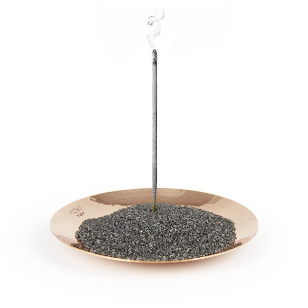 Coho Objet-Coho Artisan Namaste Dövme Bakır Mini Tütsü Tabağı-Namaste Serisi Bakır Mini Tütsü Çanakları-2-Milagron.com