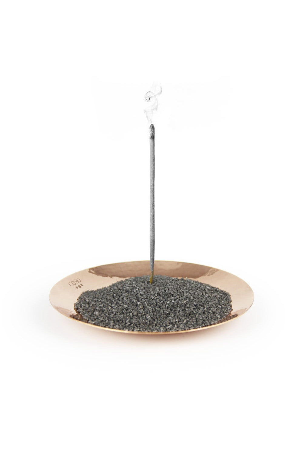 Coho Objet-Coho Artisan Namaste Dövme Bakır Mini Tütsü Tabağı-Tütsülük-2-Milagron.com