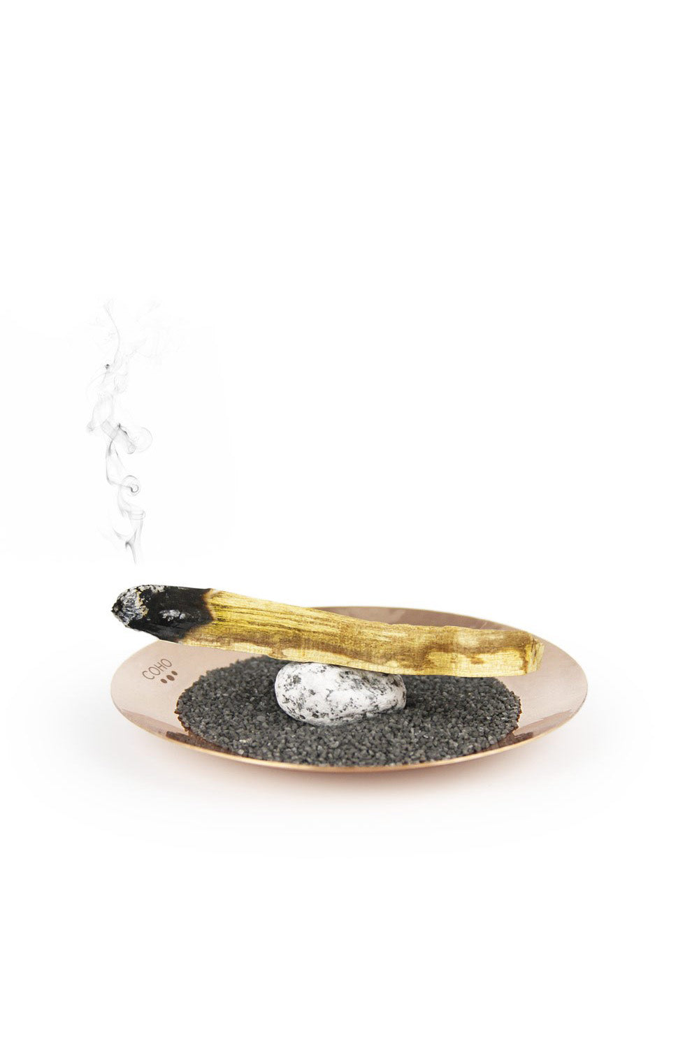 Coho Objet-Coho Artisan Namaste Dövme Bakır Mini Tütsü Tabağı-Tütsülük-6-Milagron.com