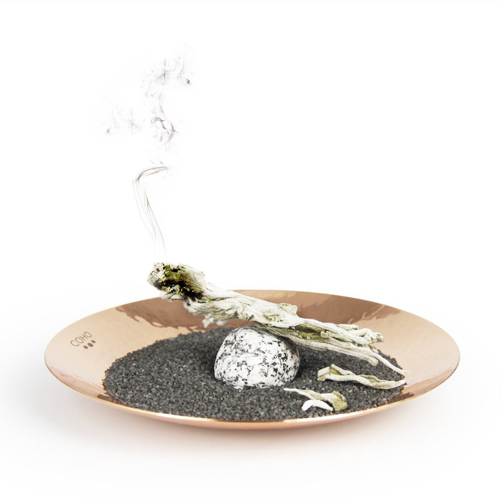 Coho Objet-Coho Artisan Prana Dövme Bakır Tütsü Kasesi-Tütsülük-2-Milagron.com