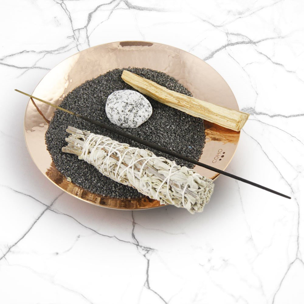 Coho Objet-Coho Artisan Prana Dövme Bakır Tütsü Kasesi-Tütsülük-3-Milagron.com