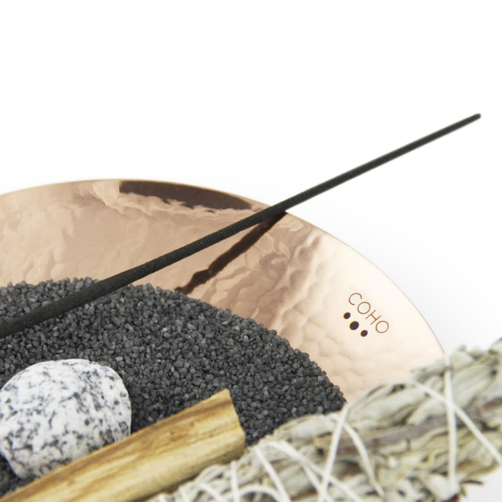 Coho Objet-Coho Artisan Prana Dövme Bakır Tütsü Kasesi-Tütsülük-4-Milagron.com