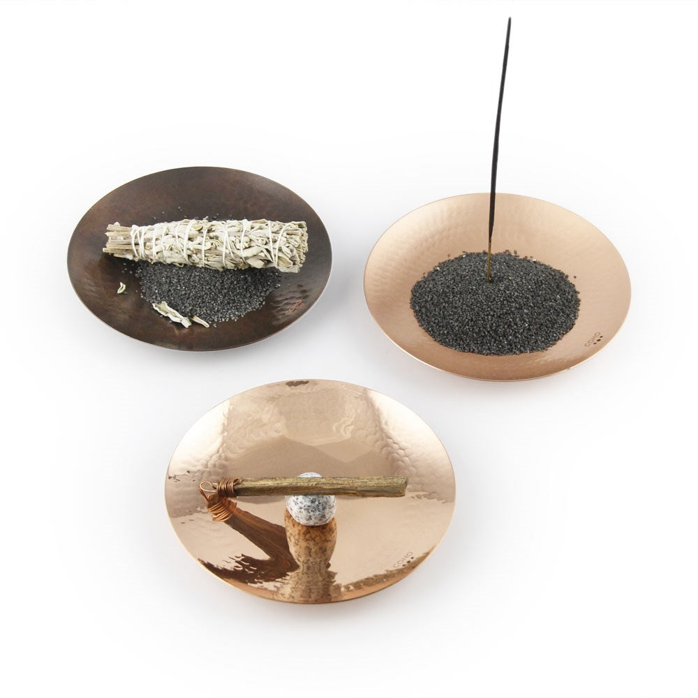 Coho Objet-Coho Artisan Prana Dövme Bakır Tütsü Kasesi-Tütsülük-5-Milagron.com