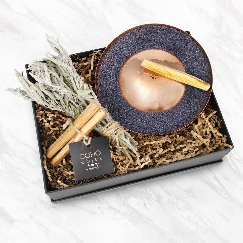 Coho Objet-Coho Box Artisan Göbeklitepe Bakır Tütsülük & 3 Palo Santo & Adaçayı Hediye Seti-Hediye Setleri-1-Milagron.com