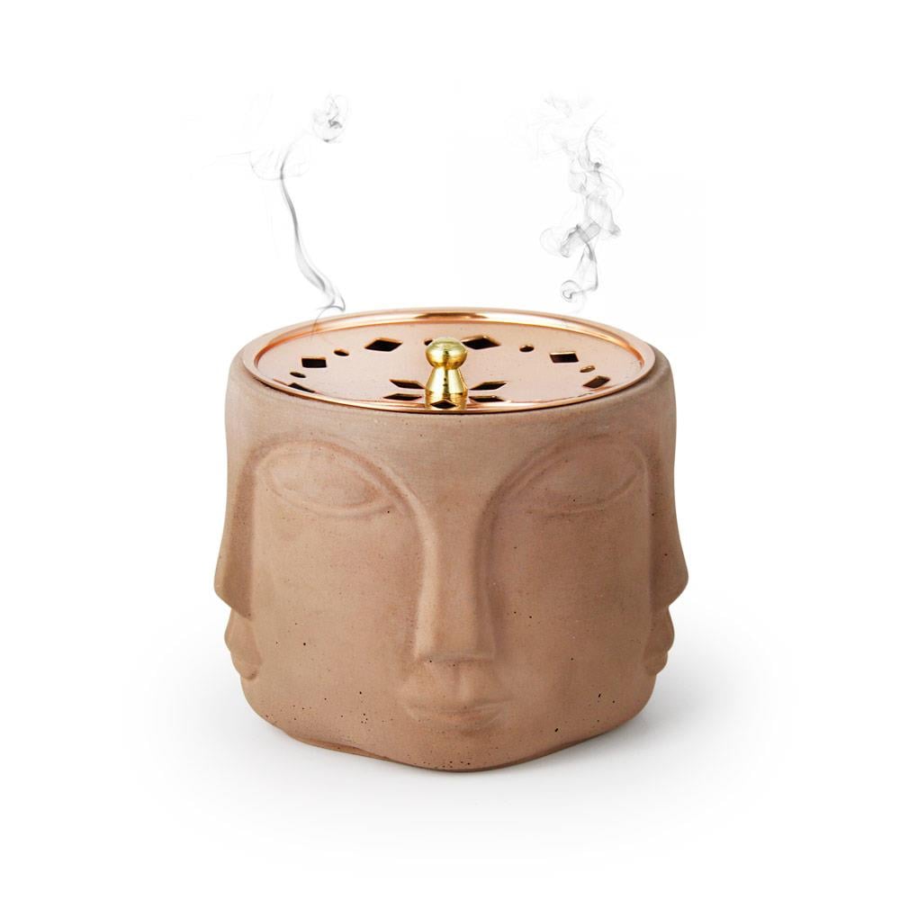 Coho Objet-Coho Box Faces Bakır Kapaklı Terra Tütsülük & üzerlik & Adaçayı & Lavanta Hediye Seti-COHO Box Hediye Kutuları-1-Milagron.com