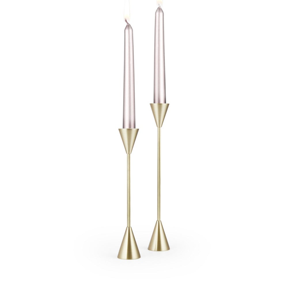 Coho Objet-Coho Brazen Design Uzun Prinç şamdan 2 Li Set 21&25 Cm-Mumluk & Şamdan-2-Milagron.com