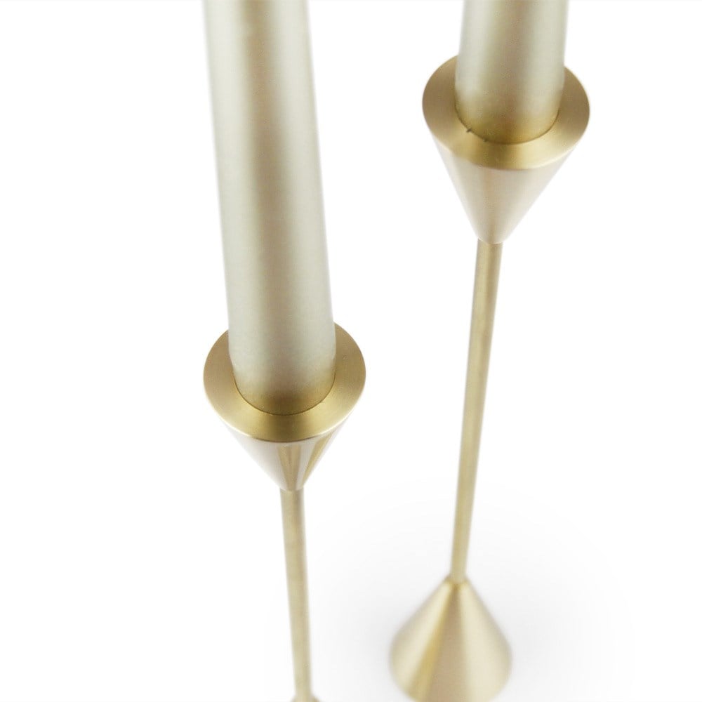 Coho Objet-Coho Brazen Design Uzun Prinç şamdan 2 Li Set 21&25 Cm-Mumluk & Şamdan-3-Milagron.com