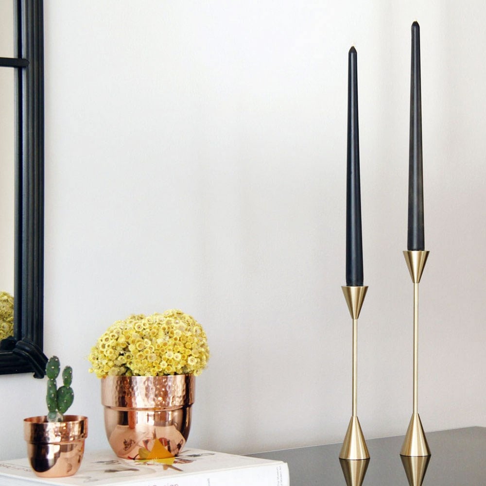 Coho Objet-Coho Brazen Design Uzun Prinç şamdan 2 Li Set 21&25 Cm-Mumluk & Şamdan-4-Milagron.com