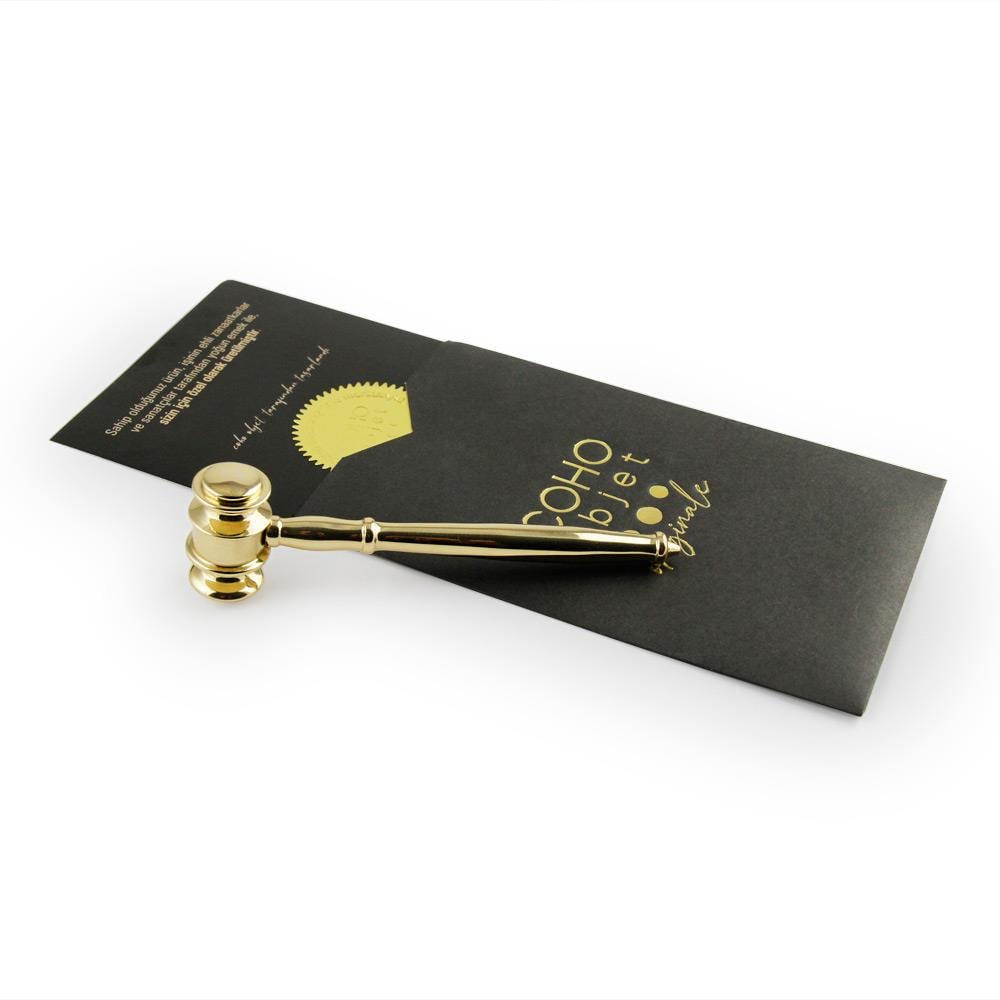 Coho Objet-Coho Brazen Hüküm Dekoratif Pirinç Tokmak-Dekoratif Objeler-1-Milagron.com