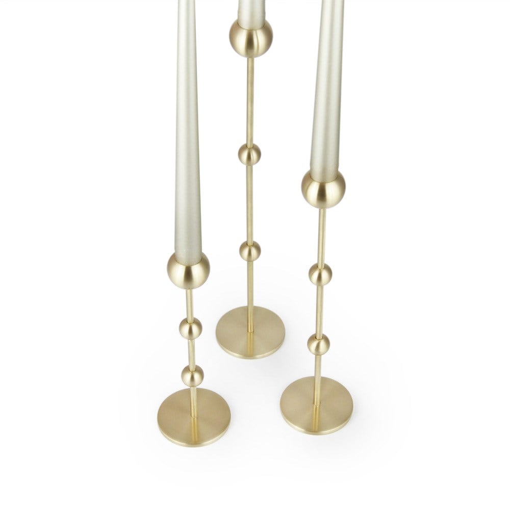 Coho Objet-Coho Brazen Society Uzun Prinç şamdan 3 Lü Set 20&28&35 Cm-Mumluk & Şamdan-3-Milagron.com