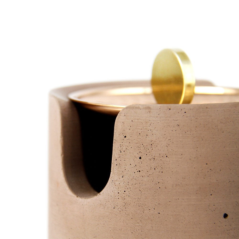 Coho Objet-Coho Concre Therapy Dövme Bakır Kapaklı Terra Tütsü çanağı-Concre Serisi Tütsü Çanakları-6-Milagron.com