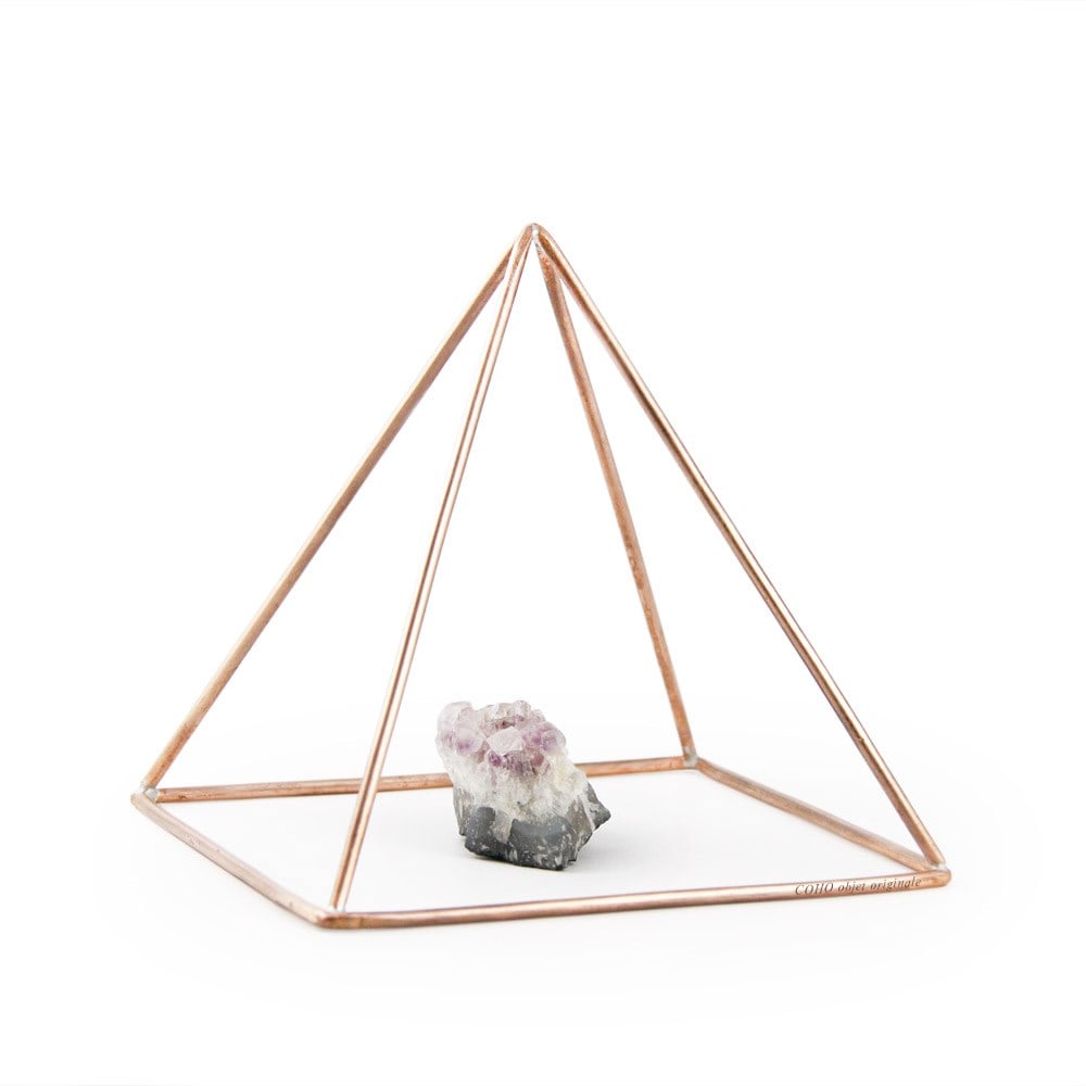 Coho Objet-Coho Cosmos El Yapımı Bakır Aura Enerji Piramidi-Biblo-1-Milagron.com