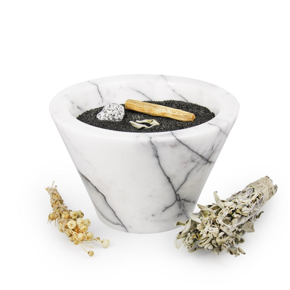 Coho Objet-Coho Crystal Wish Mermer Tütsü çanağı & Tütsü Demeti-Tütsülük-3-Milagron.com