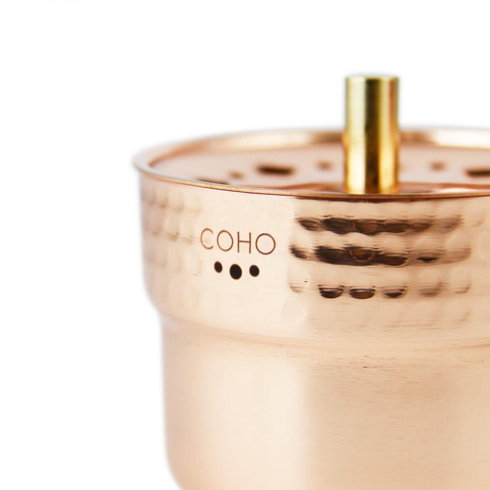Coho Objet-Coho Lux Dövme Bakır Mini Tütsü çanağı-Tütsülük-3-Milagron.com