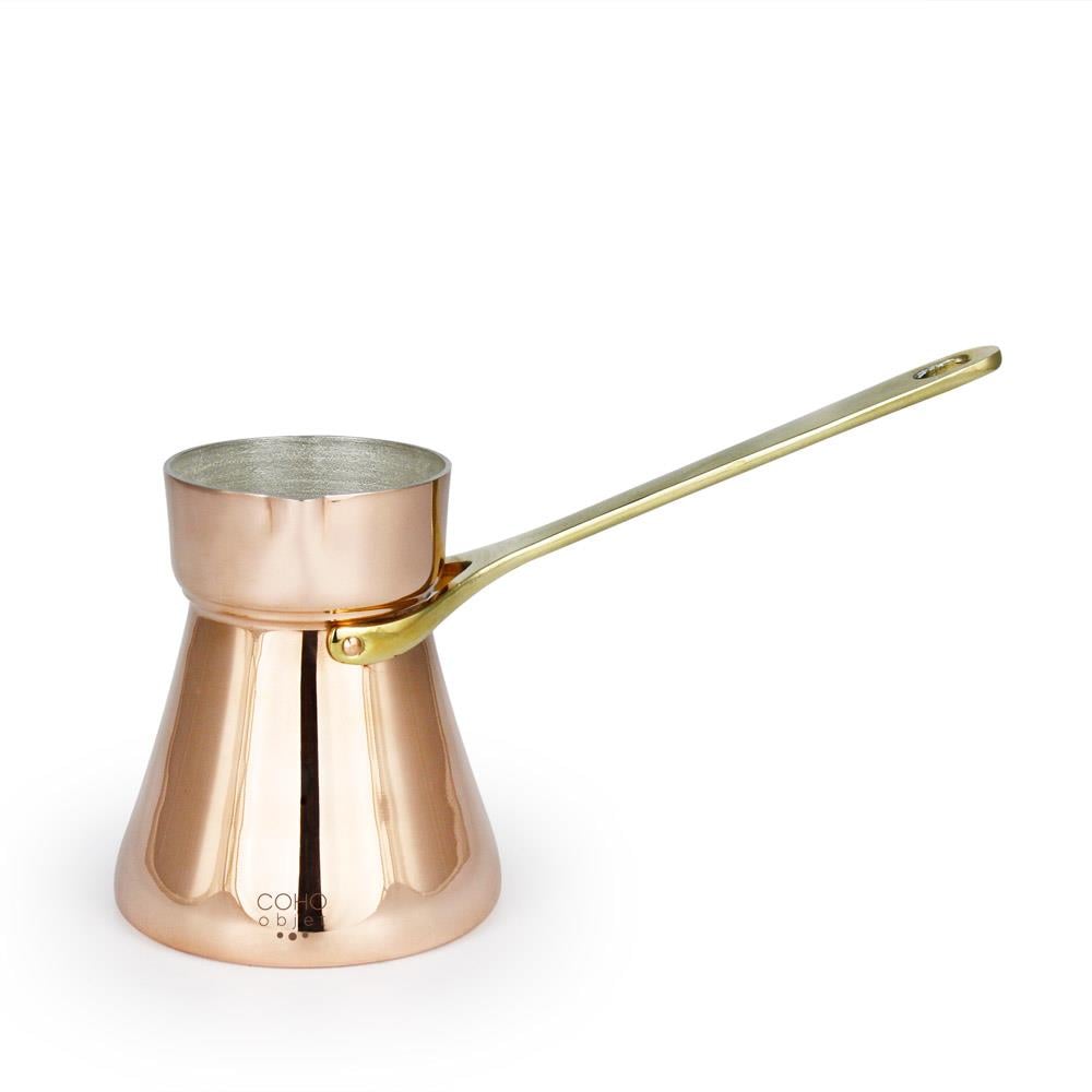 Coho Objet-Coho Lux Hatır Bakır Türk Kahvesi Cezvesi L-Artisan Serisi Bakır Cezveler-1-Milagron.com