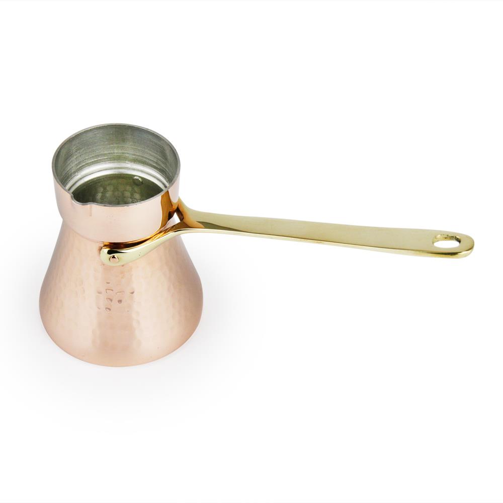 Coho Objet-Coho Lux Hatır Dövme Bakır Türk Kahvesi Cezvesi L-Artisan Serisi Bakır Cezveler-7-Milagron.com