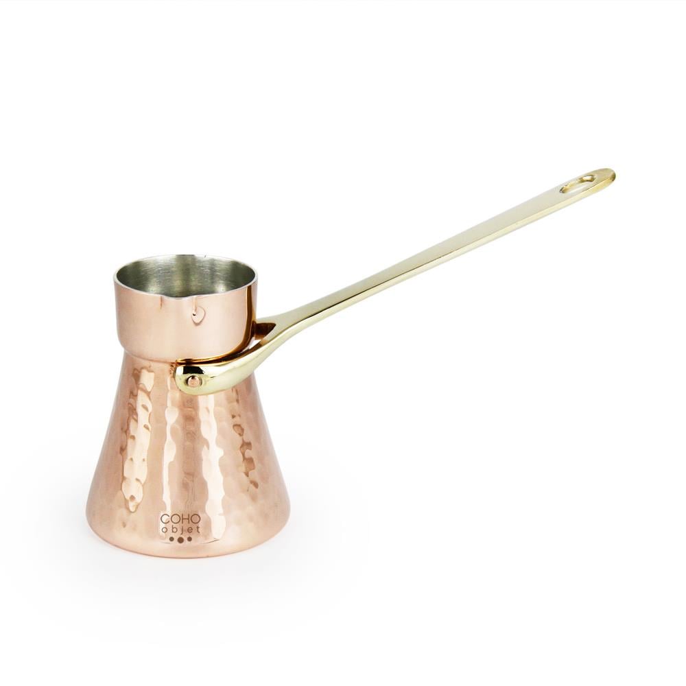 Coho Objet-Coho Lux Hatır Dövme Bakır Türk Kahvesi Cezvesi S-Artisan Serisi Bakır Cezveler-1-Milagron.com