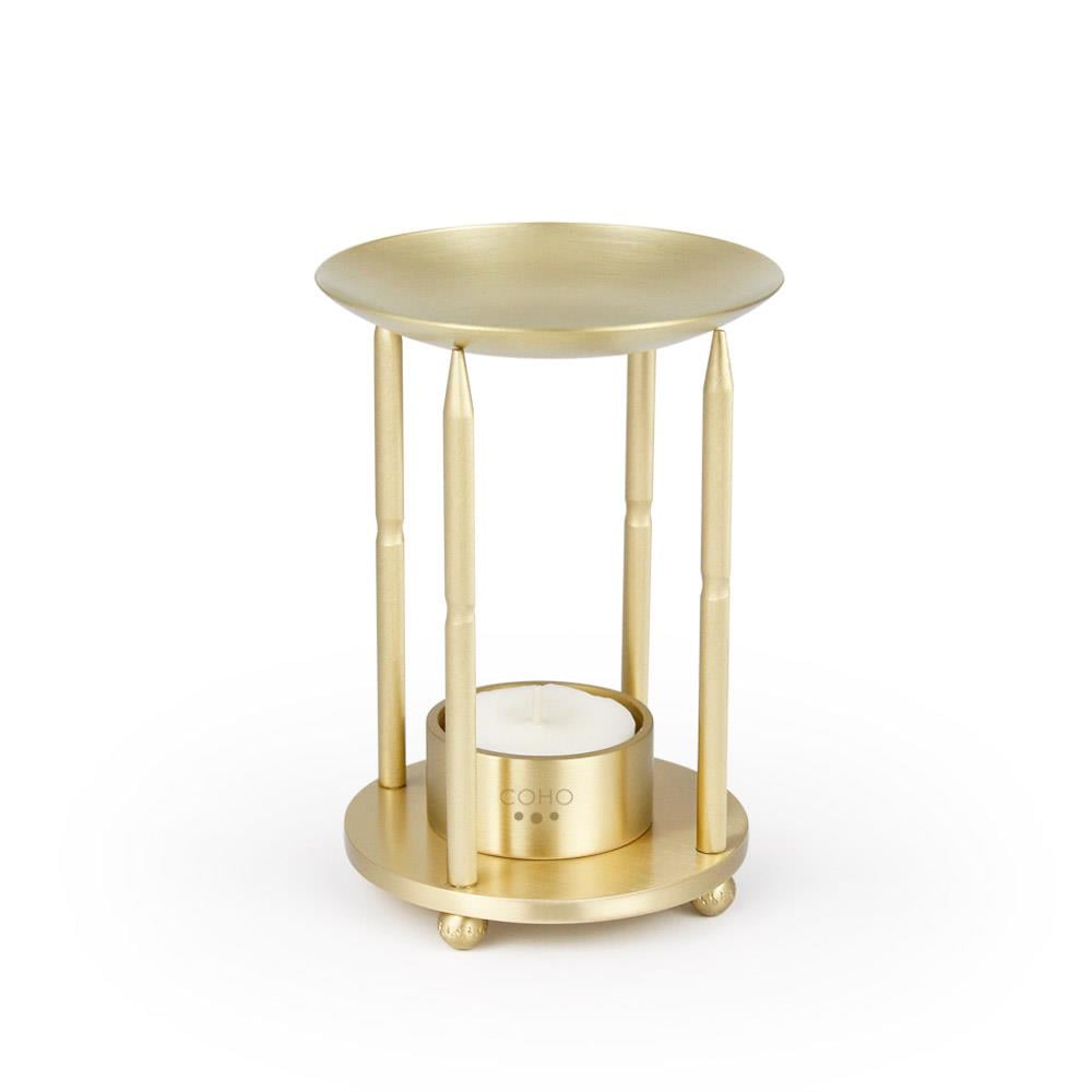 Coho Objet-Coho Lux Pirinç Aromaterapi Buhurdanlık & Mumluk Seti-Buhurdanlık-1-Milagron.com