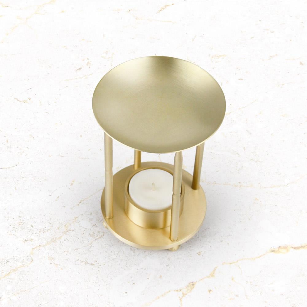 Coho Objet-Coho Lux Pirinç Aromaterapi Buhurdanlık & Mumluk Seti-Buhurdanlık-4-Milagron.com