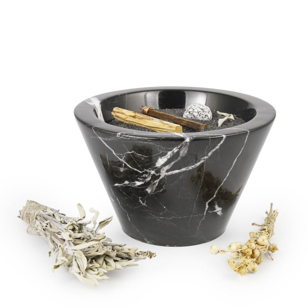 Coho Objet-Coho Magma Wish Mermer Tütsü çanağı & Tütsü Demeti-Tütsülük-3-Milagron.com