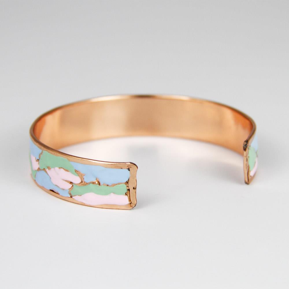 Coho Objet-Coho Mine El İşleme Clouds Renkli Bakır Bileklik-COHO Tılsım Takılar-4-Milagron.com