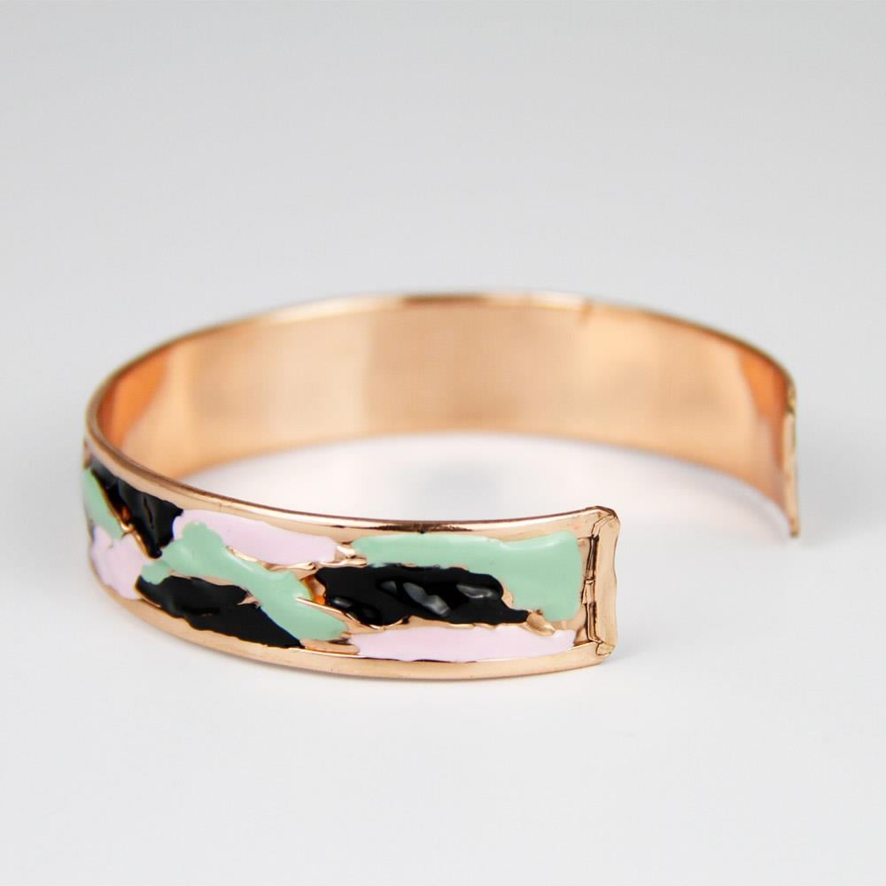 Coho Objet-Coho Mine El İşleme Ground Renkli Bakır Bileklik-COHO Tılsım Takılar-4-Milagron.com