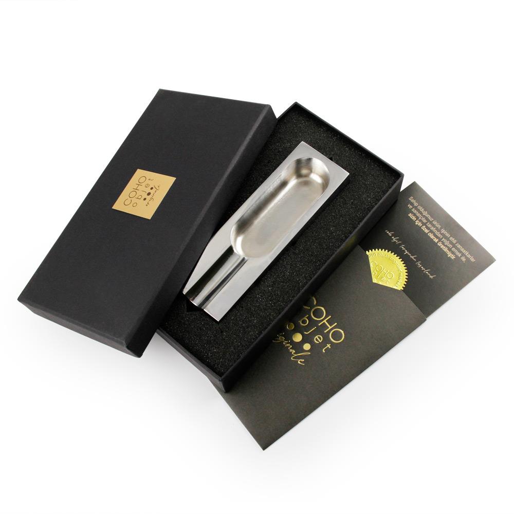 Coho Objet-Coho Patron Chrome Edition Pirinç Puro Küllük-COHO Puro & Viski Aksesuarları-2-Milagron.com