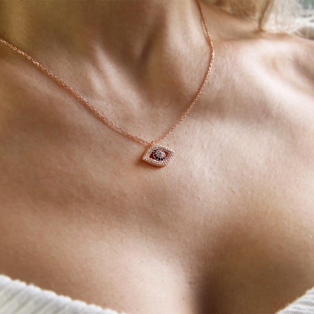 Coho Objet-Coho Silver Elysian Eye El Yapımı Gümüş Nazar Kolye-COHO Silver Takılar-2-Milagron.com