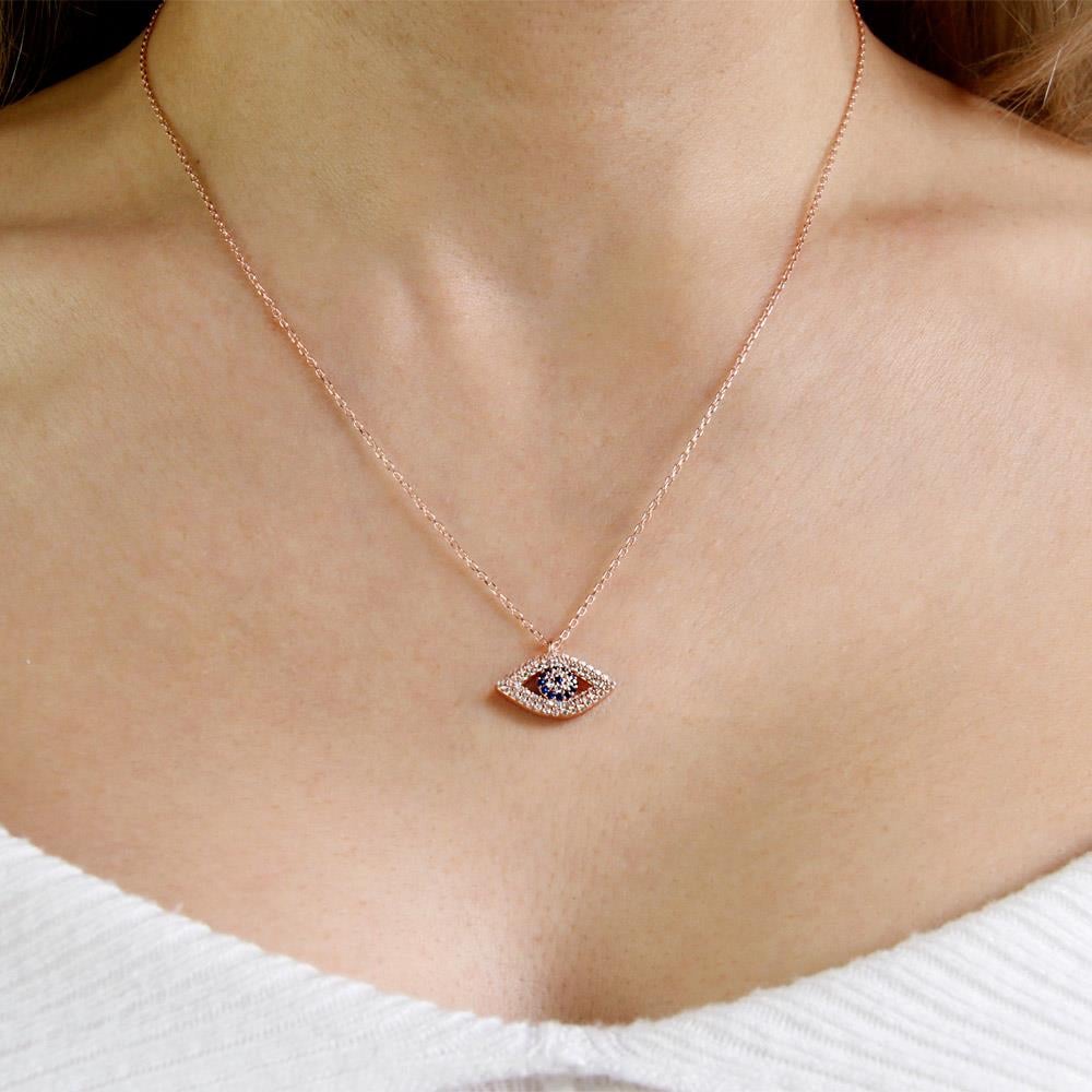 Coho Objet-Coho Silver Elysian Eye El Yapımı Gümüş Nazar Kolye-COHO Silver Takılar-4-Milagron.com