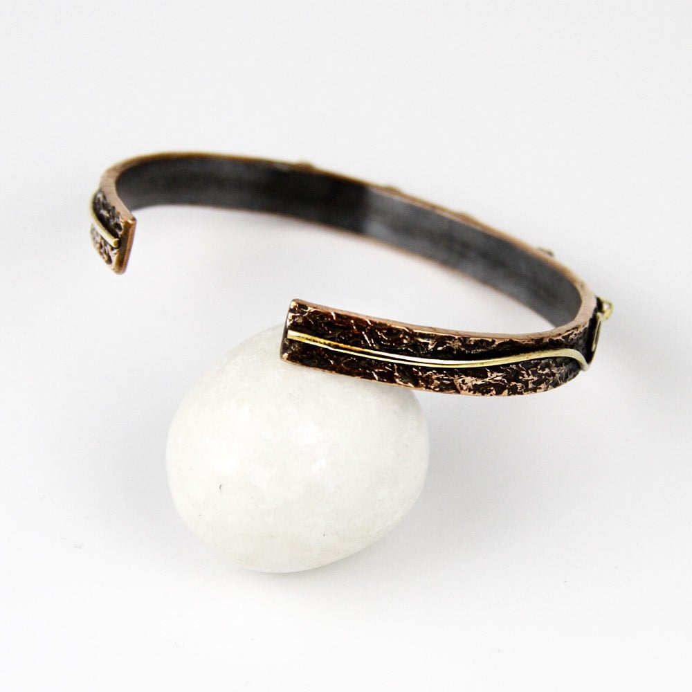 Coho Objet-Coho Tılsım Bakır El İşleme Damla Bileklik-COHO Tılsım Takılar-5-Milagron.com