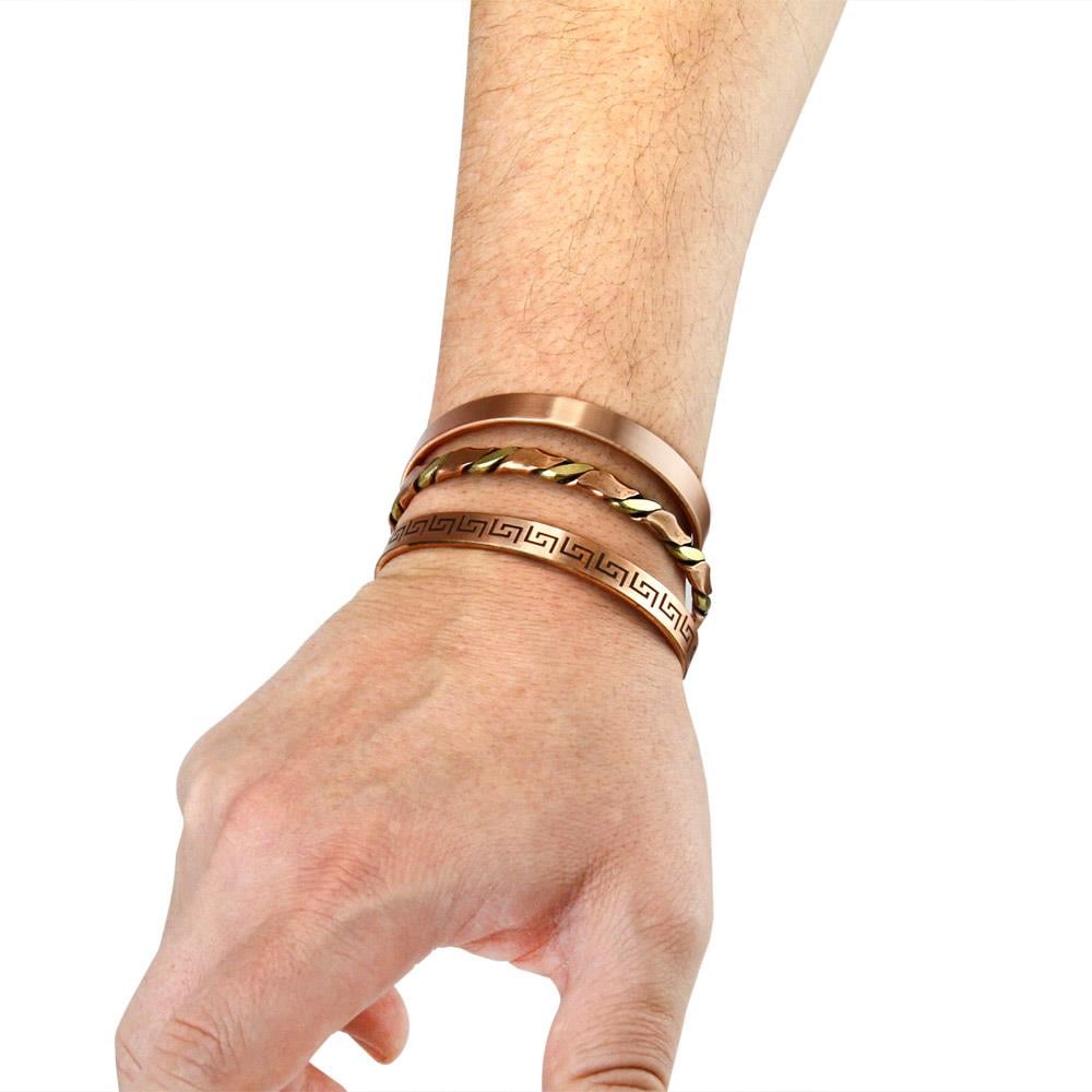 Coho Objet-Coho Tılsım Dingin&Bereket&Sonsuzluk El Yapımı Bakır Bileklik Seti-COHO Tılsım Takılar-1-Milagron.com